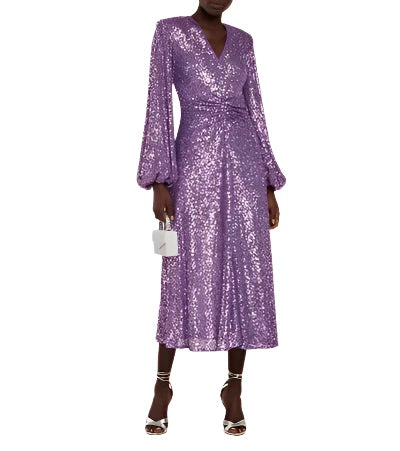 Rotate Sequin Midi Dress - RAG REVOLUTION