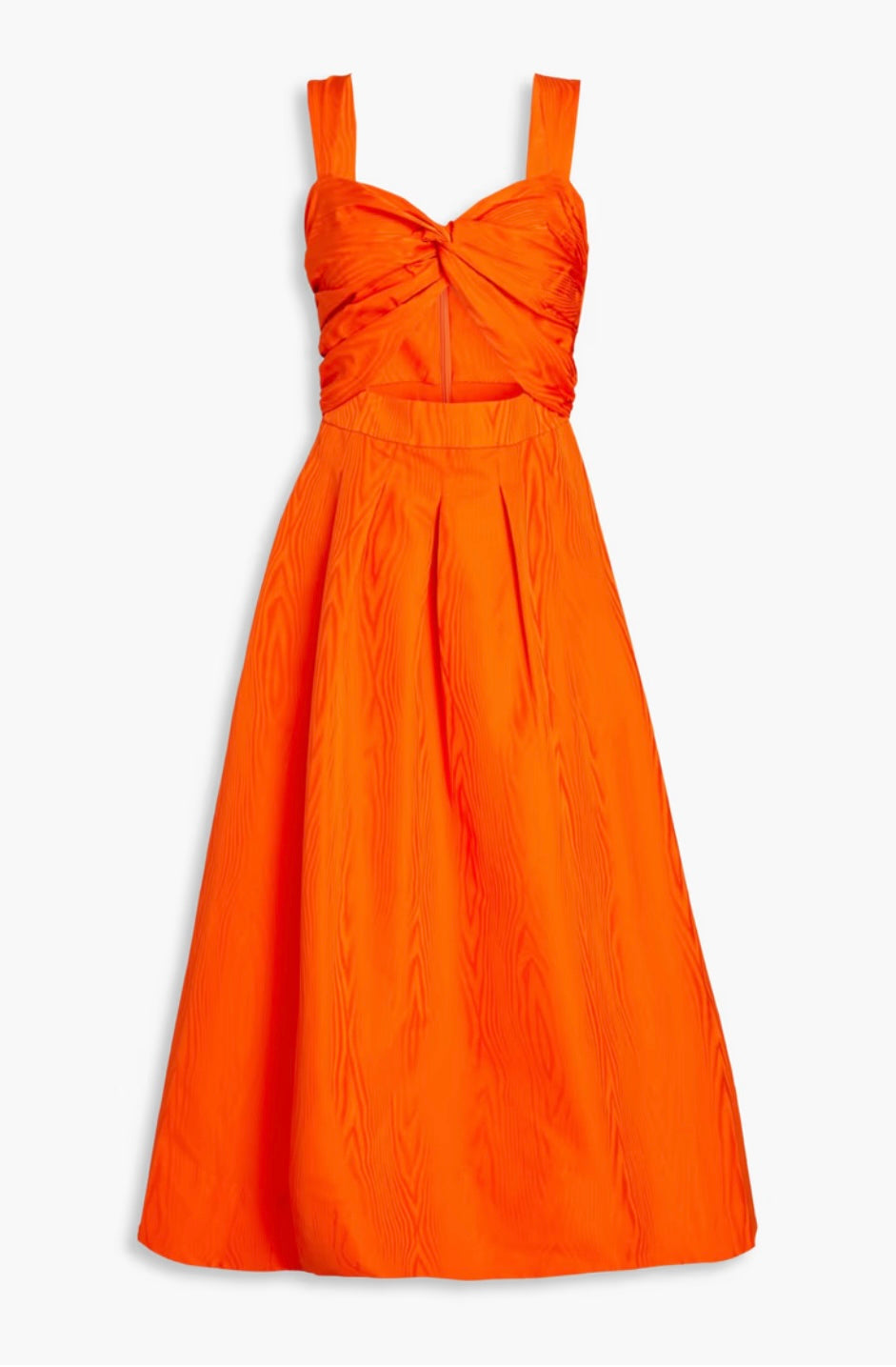Rebecca Vallance Carmelita Cutout Moire Midi Dress - RAG REVOLUTION