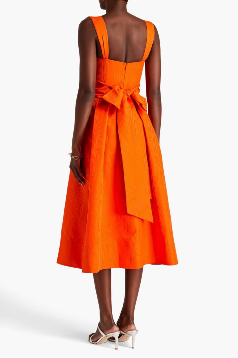 Rebecca Vallance Carmelita Cutout Moire Midi Dress - RAG REVOLUTION
