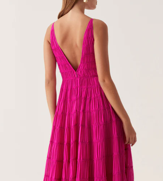 AJE Rosewood Ruched Dress - RAG REVOLUTION