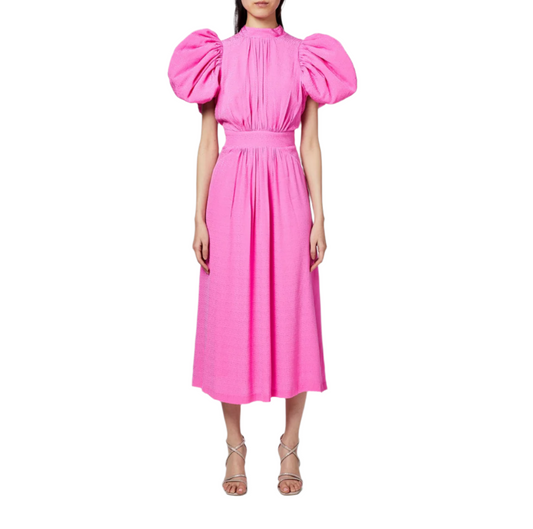 Rotate Dawn Dress Fuchsia - RAG REVOLUTION