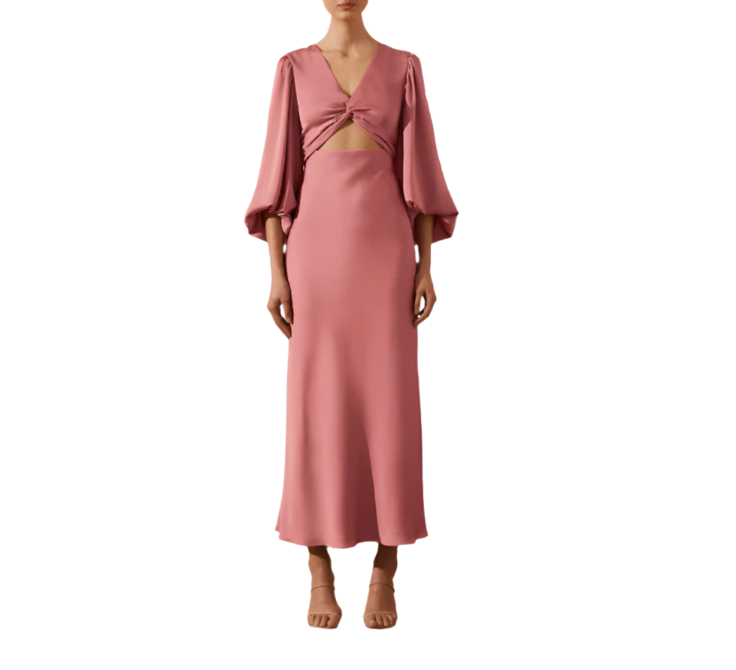 Shona Joy Twist Front Midi Dress - RAG REVOLUTION