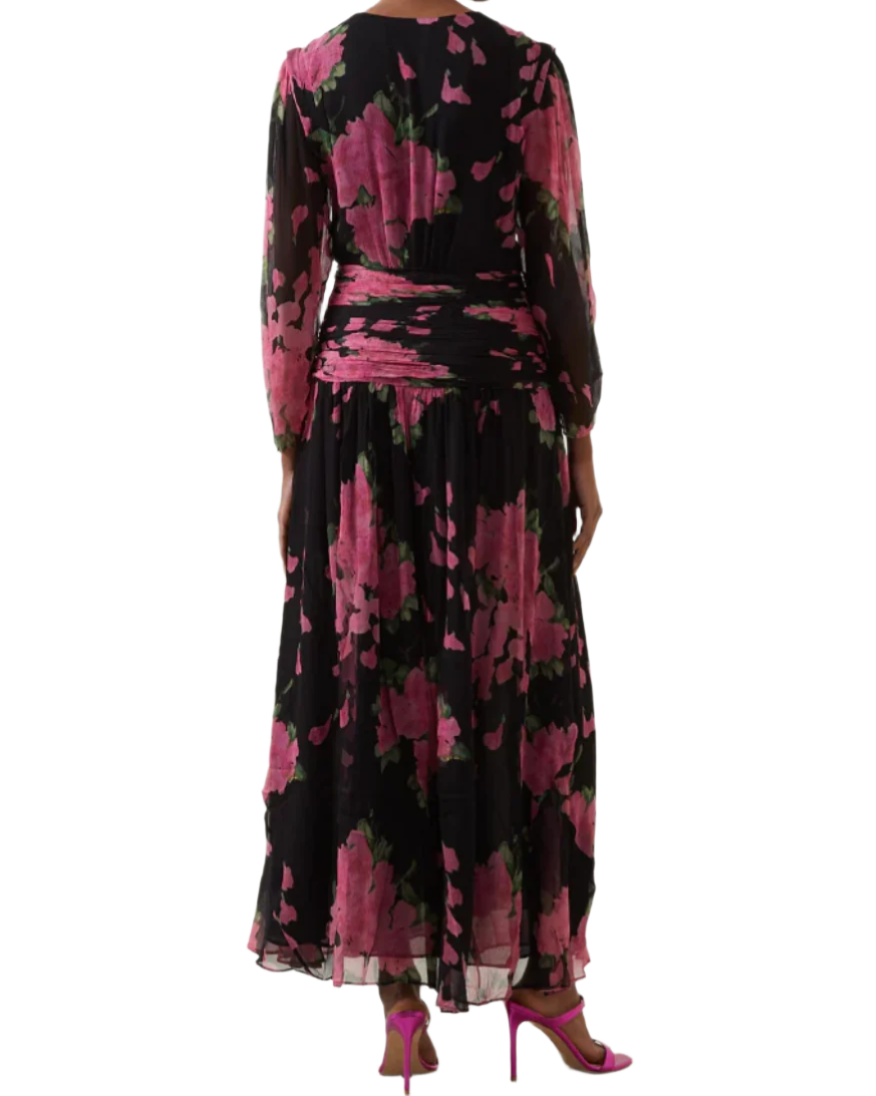 Rixo Floral Midi Dress - RAG REVOLUTION