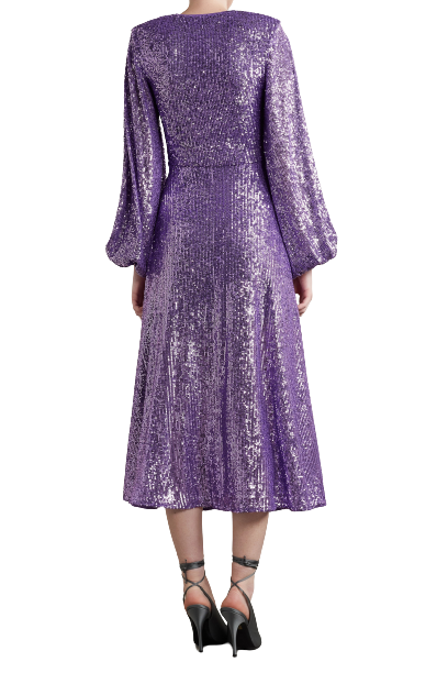 ROTATE BIRGER CHRISTENSEN Sirin ruched sequined tulle midi dress - RAG REVOLUTION