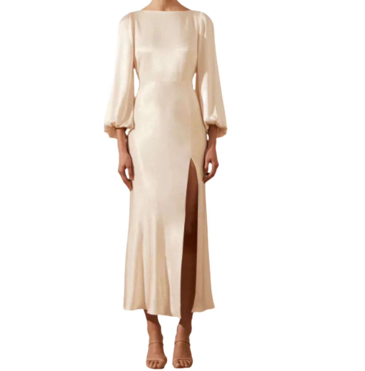shona joy backless dress Shona Joy La Lune Low Back Maxi Dress in White