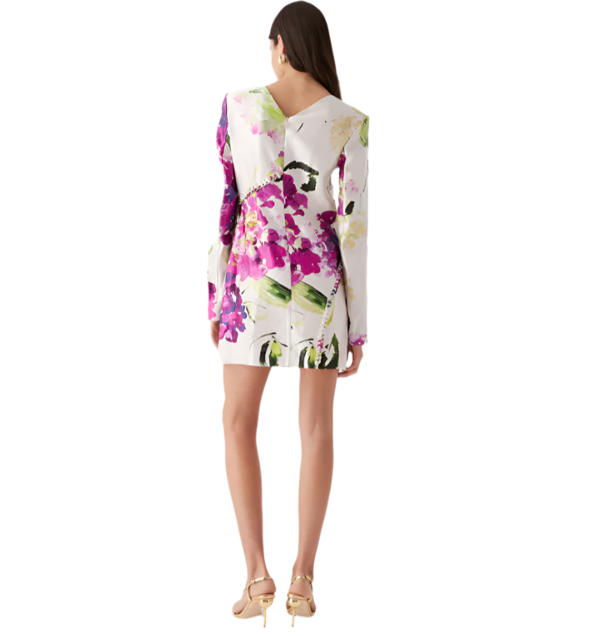 AJE Arbour Floral Print Mini Dress