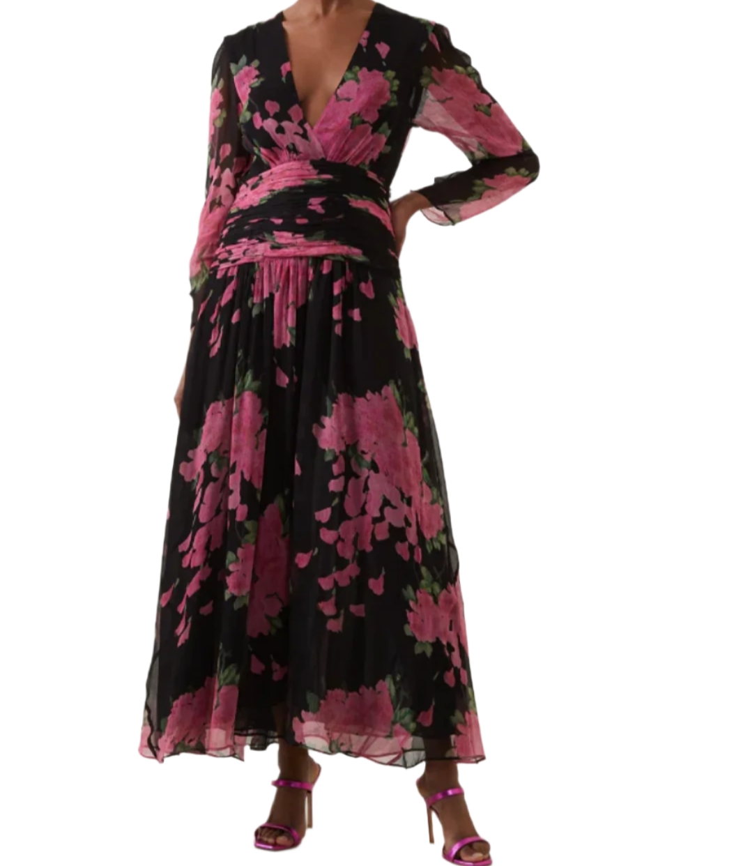 Rixo Floral Midi Dress