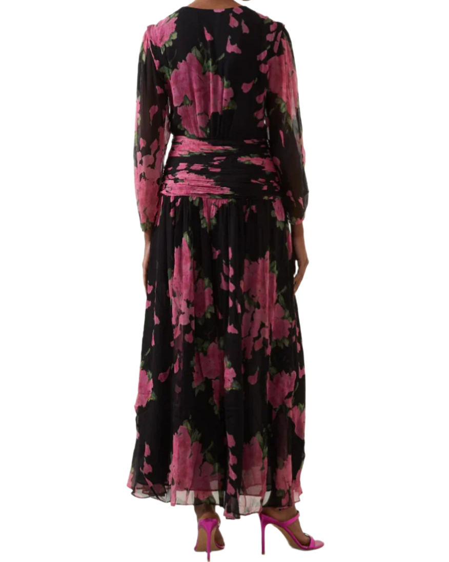 Rixo Floral Midi Dress