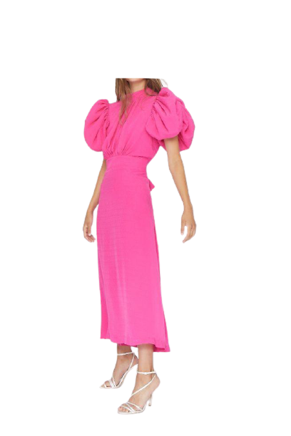 ROTATE Dawn Dress Fuchsia - RAG REVOLUTION