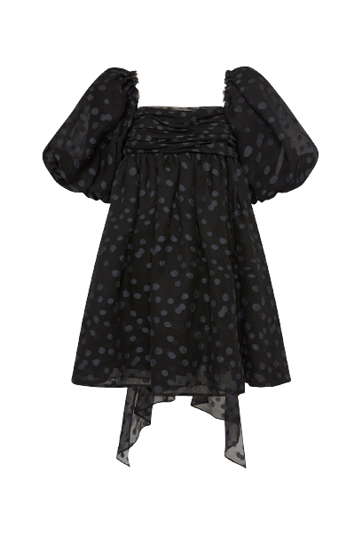 AJE La Piscine Puff Sleeve Bow Back Mini Dress - RAG REVOLUTION