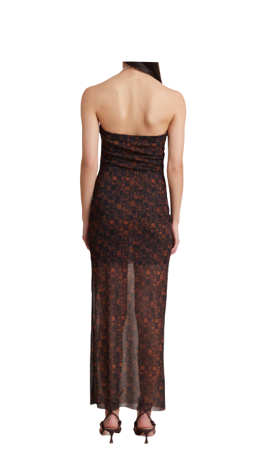 BEC + BRIDGE CHECKMATE STRAPLESS MAXI DRESS - RAG REVOLUTION