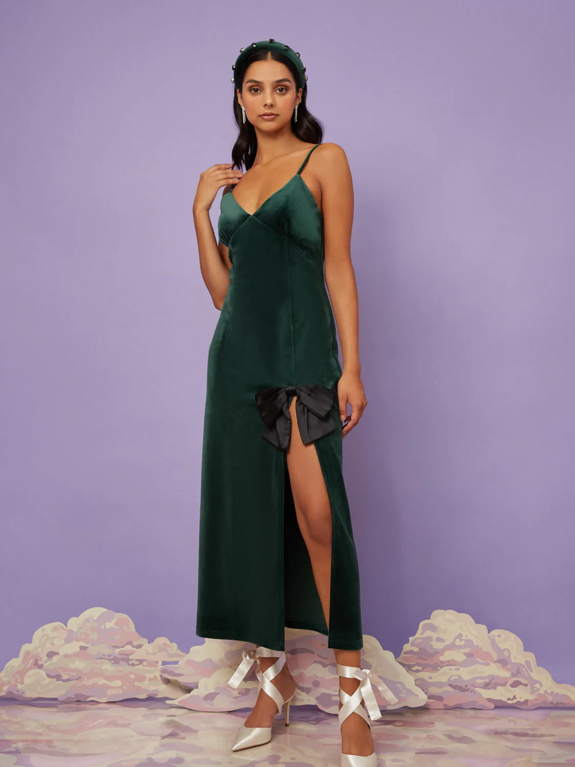 Sister Jane Bouquet Velvet Midi Dress - RAG REVOLUTION