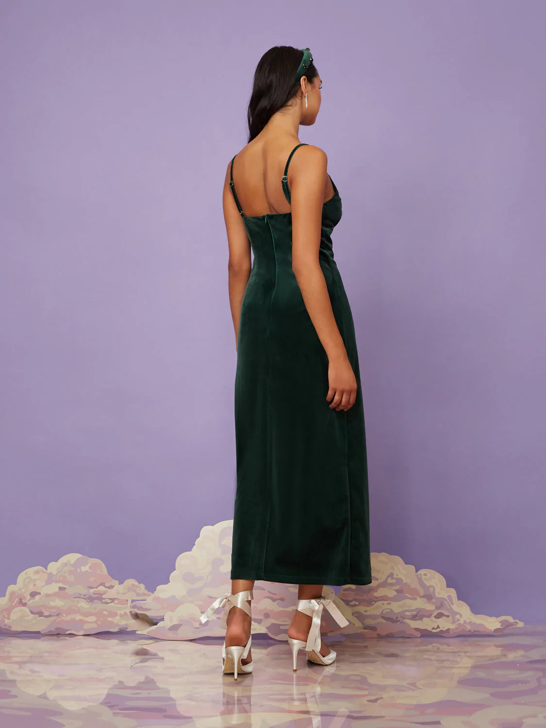 Sister Jane Bouquet Velvet Midi Dress - RAG REVOLUTION